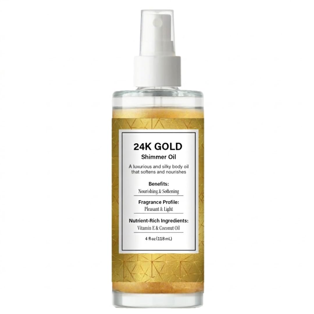 24K Gold Shimmer Oil - 4 fl. oz