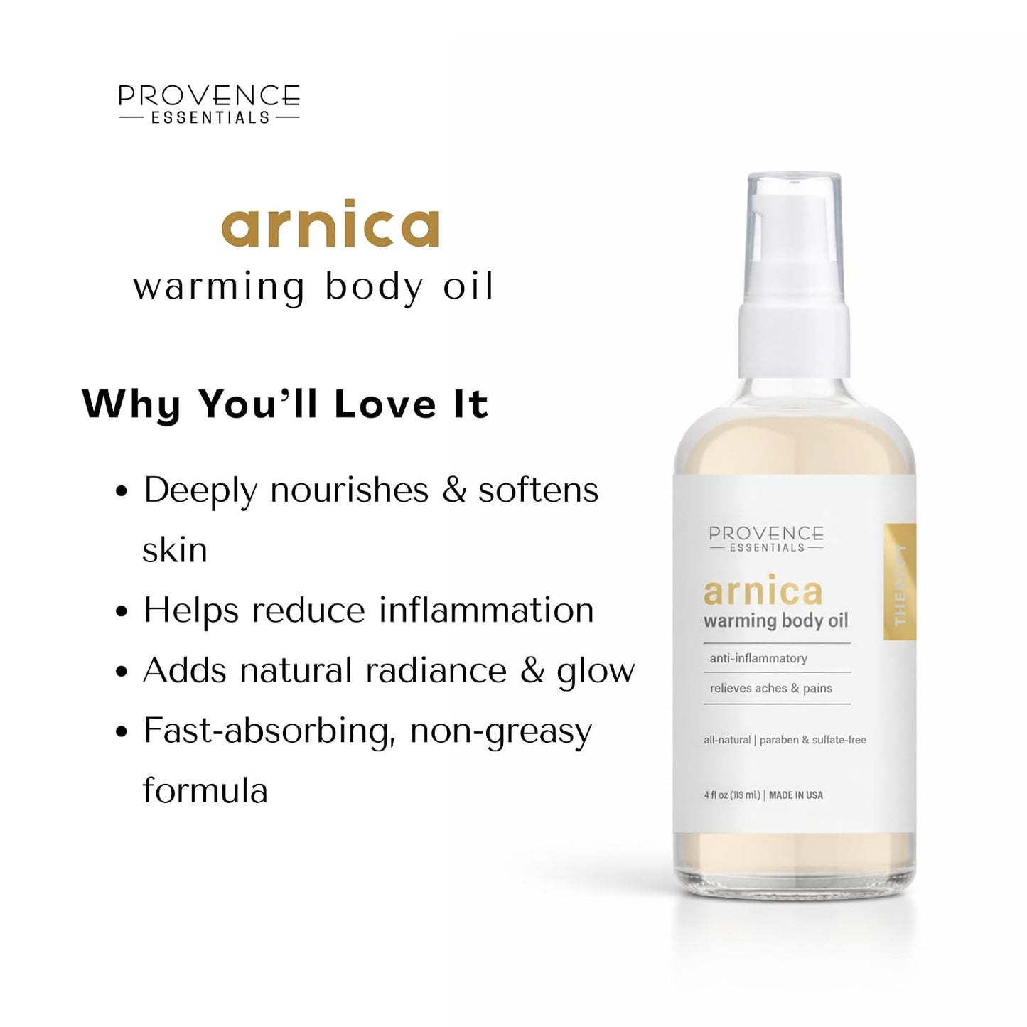 Arnica Warming Body Oil - 4 fl. oz