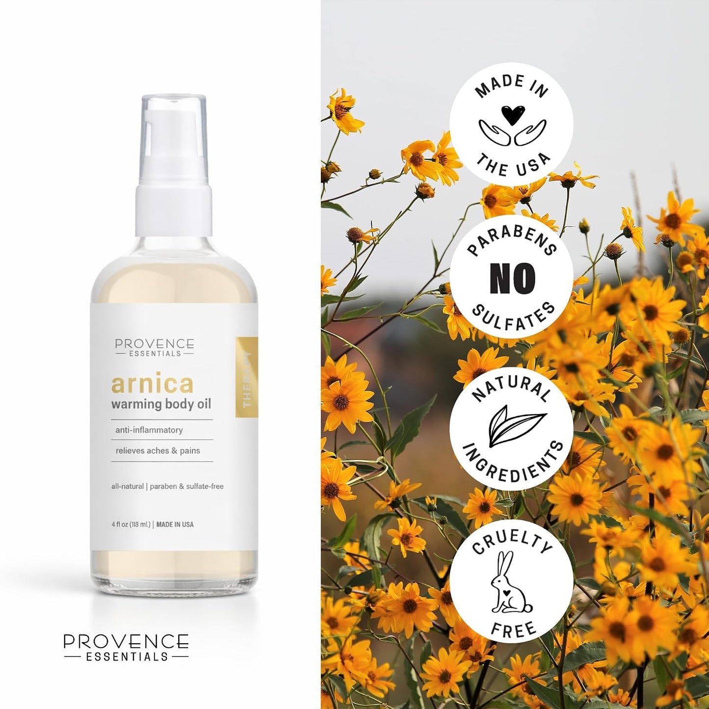 Arnica Warming Body Oil - 4 fl. oz
