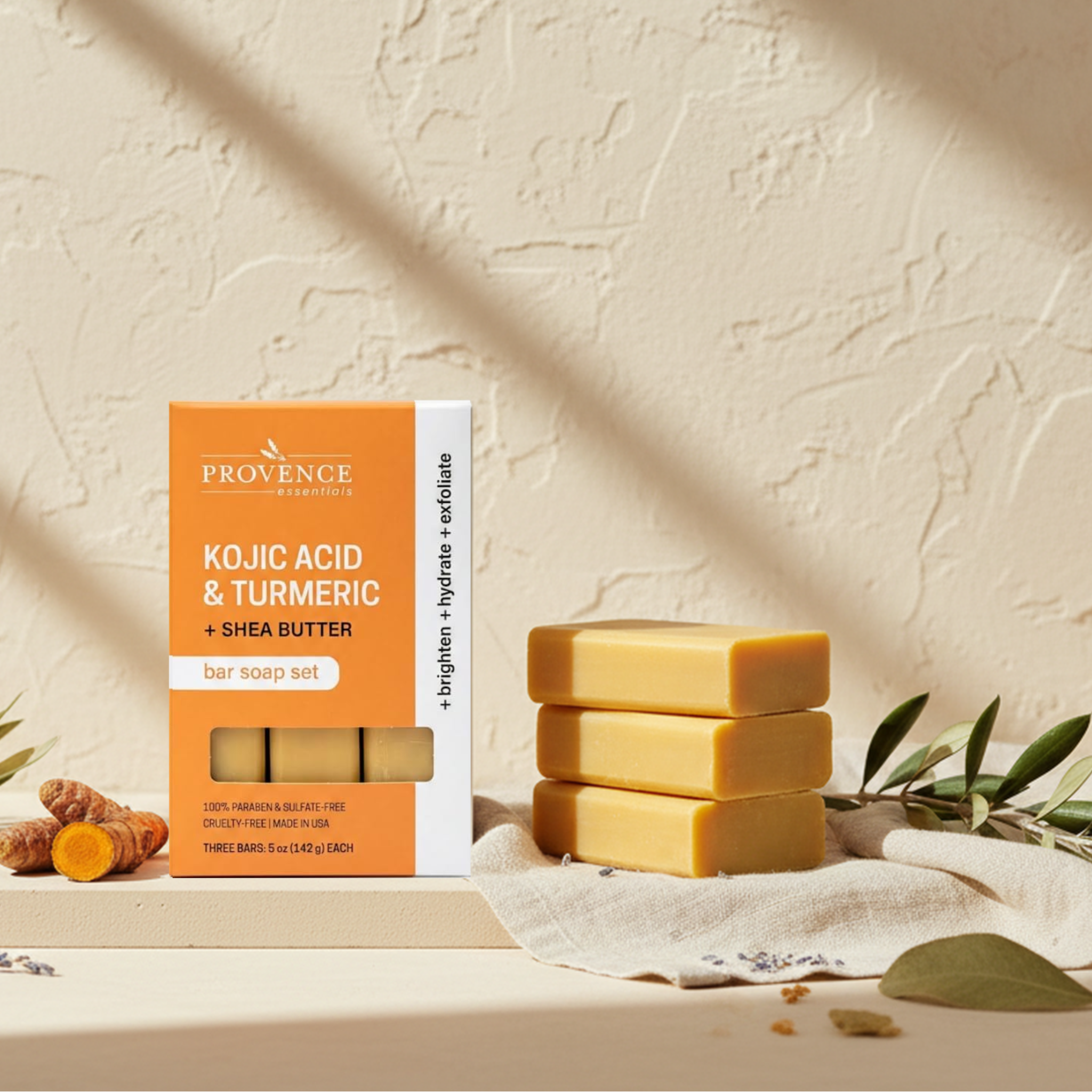 Kojic Acid & Turmeric with Shea Butter - 3x5 oz