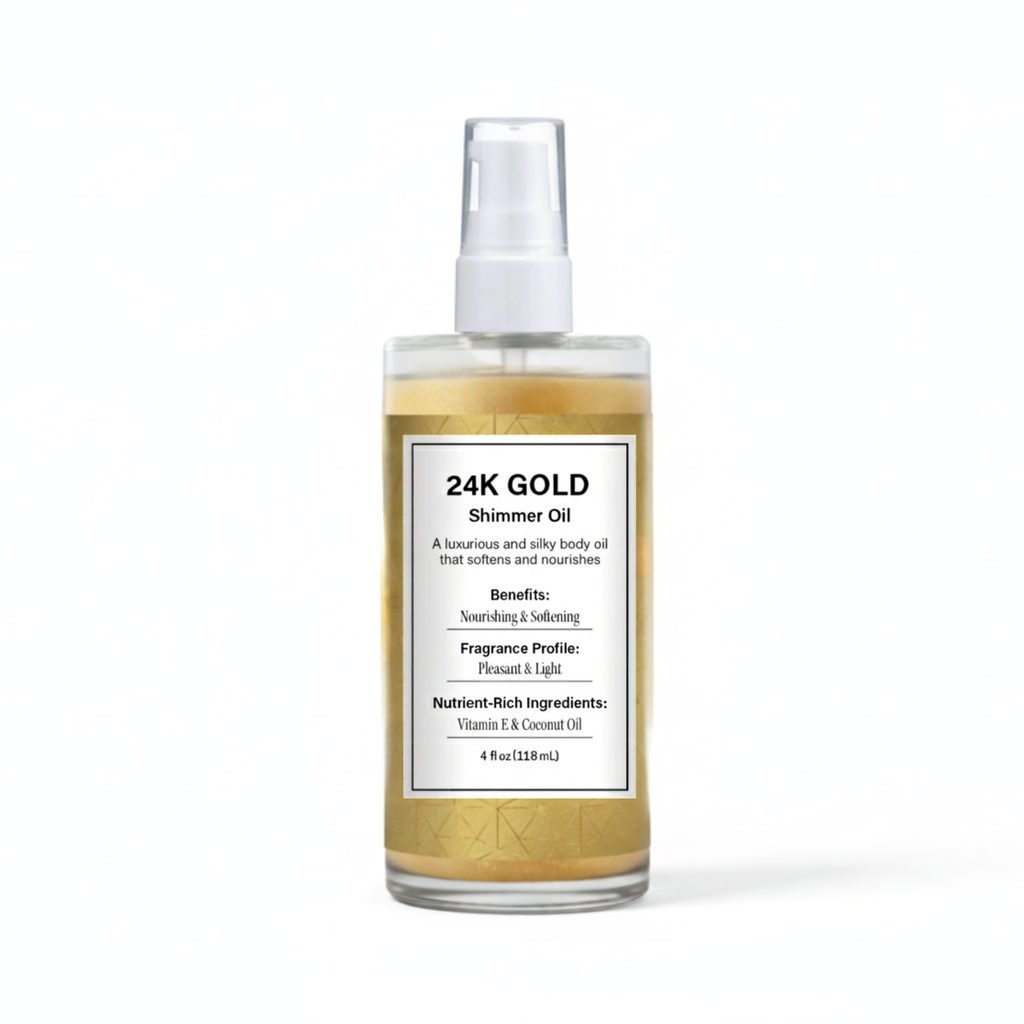 24K Gold Shimmer Oil - 4 fl. oz