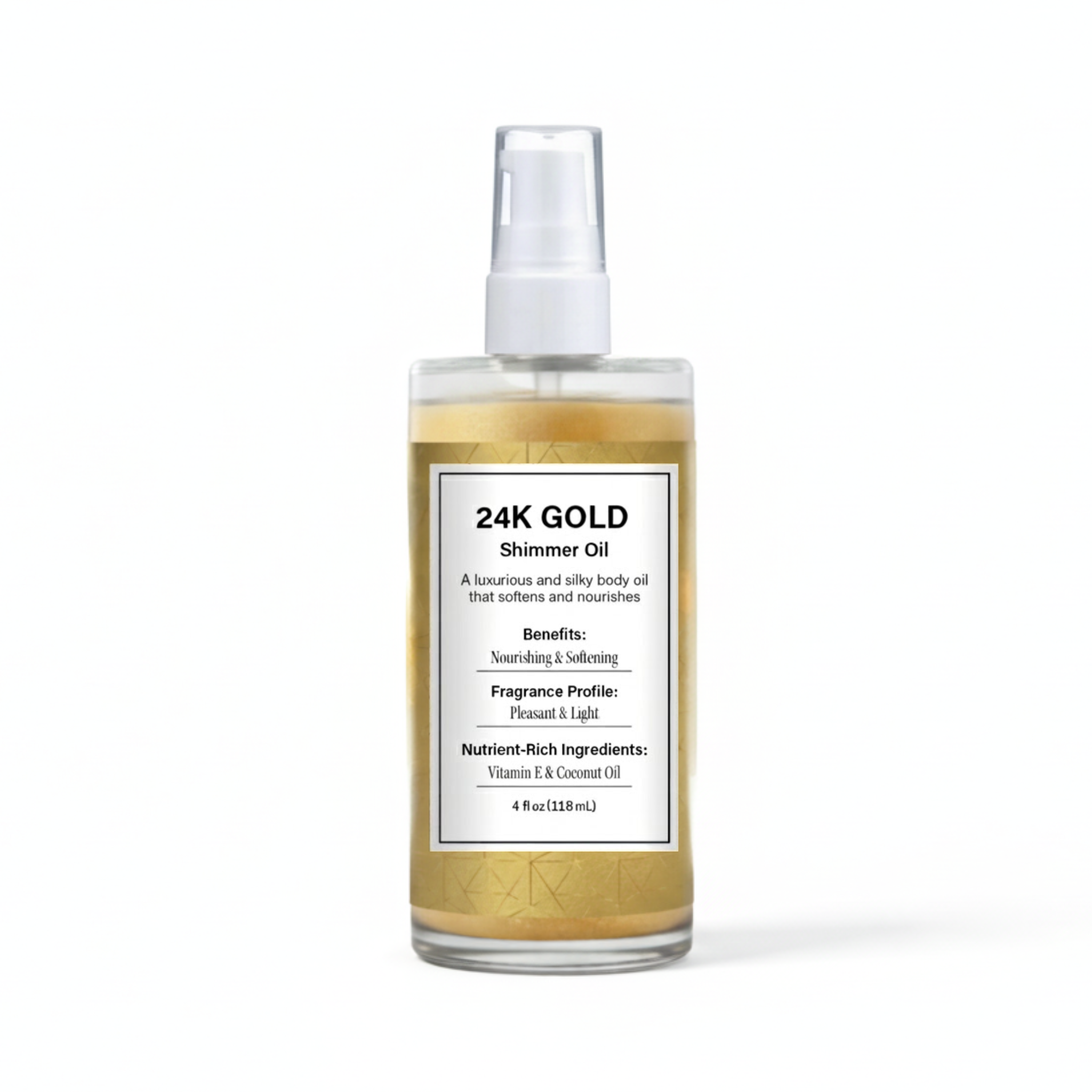 24K Gold Shimmer Oil - 4 fl. oz