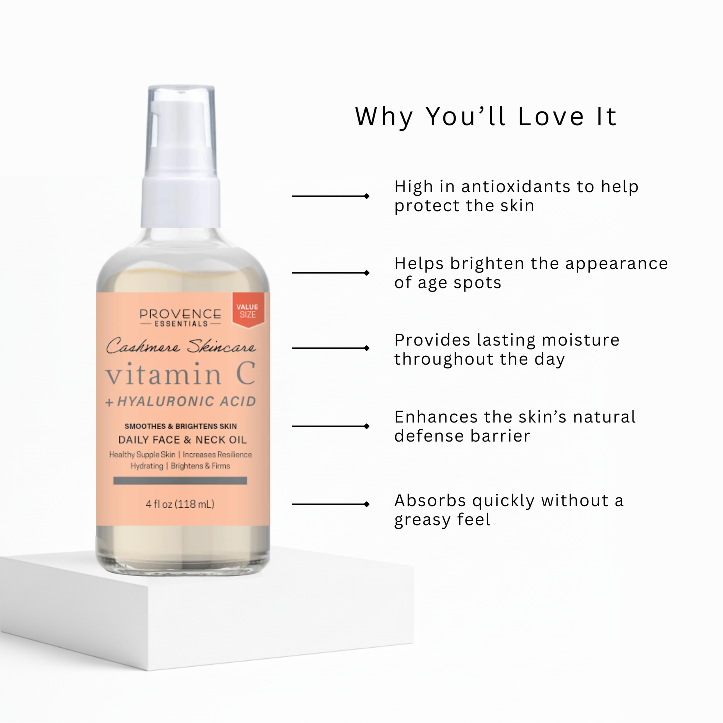 Cashmere Skincare Vitamin C + Hyaluronic Acid