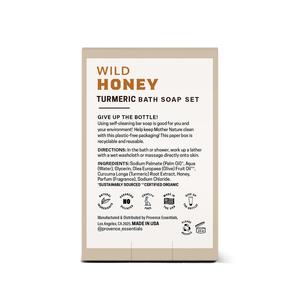 Wild Honey Turmeric Bar Soap Set